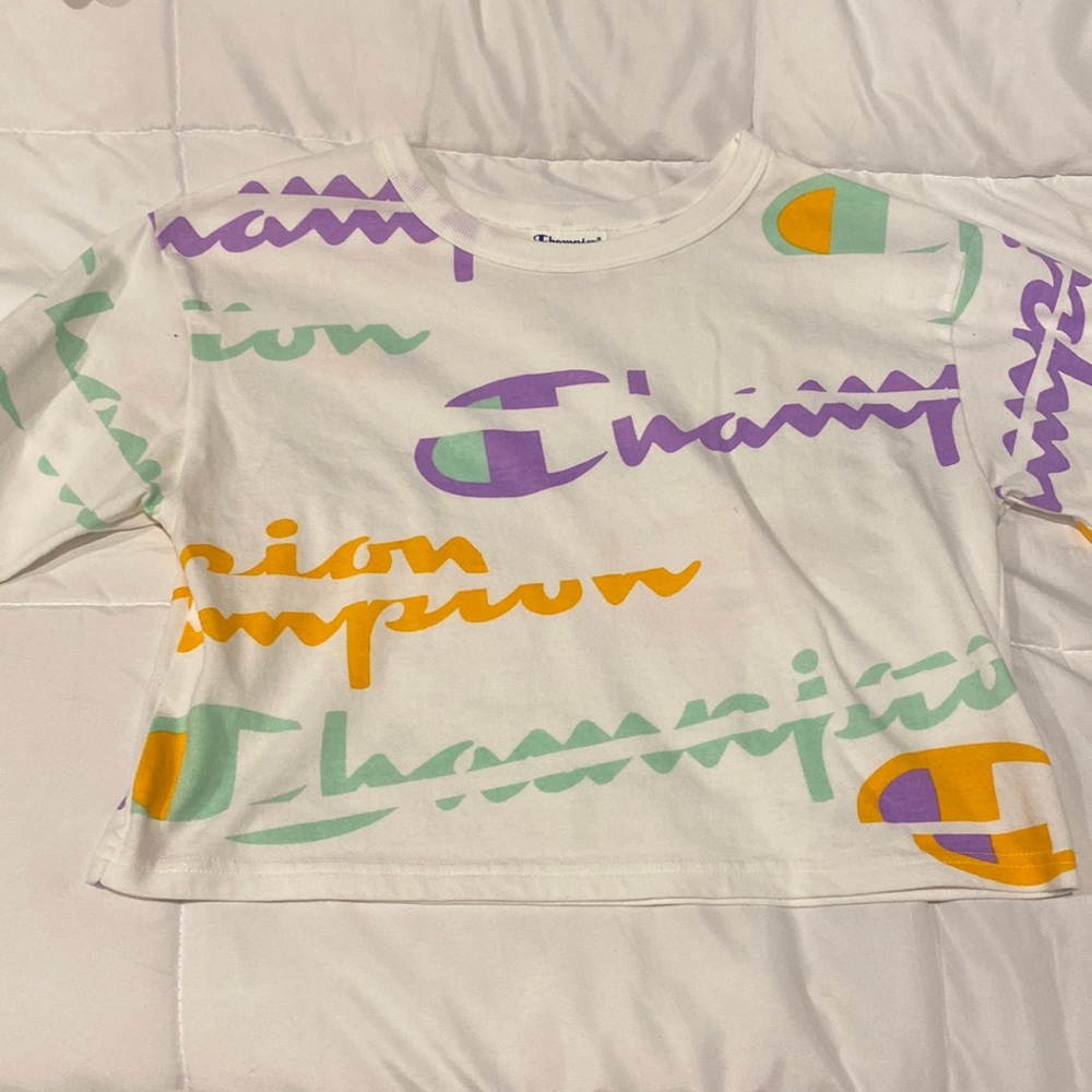 Champion reverse weave cropped t shirt